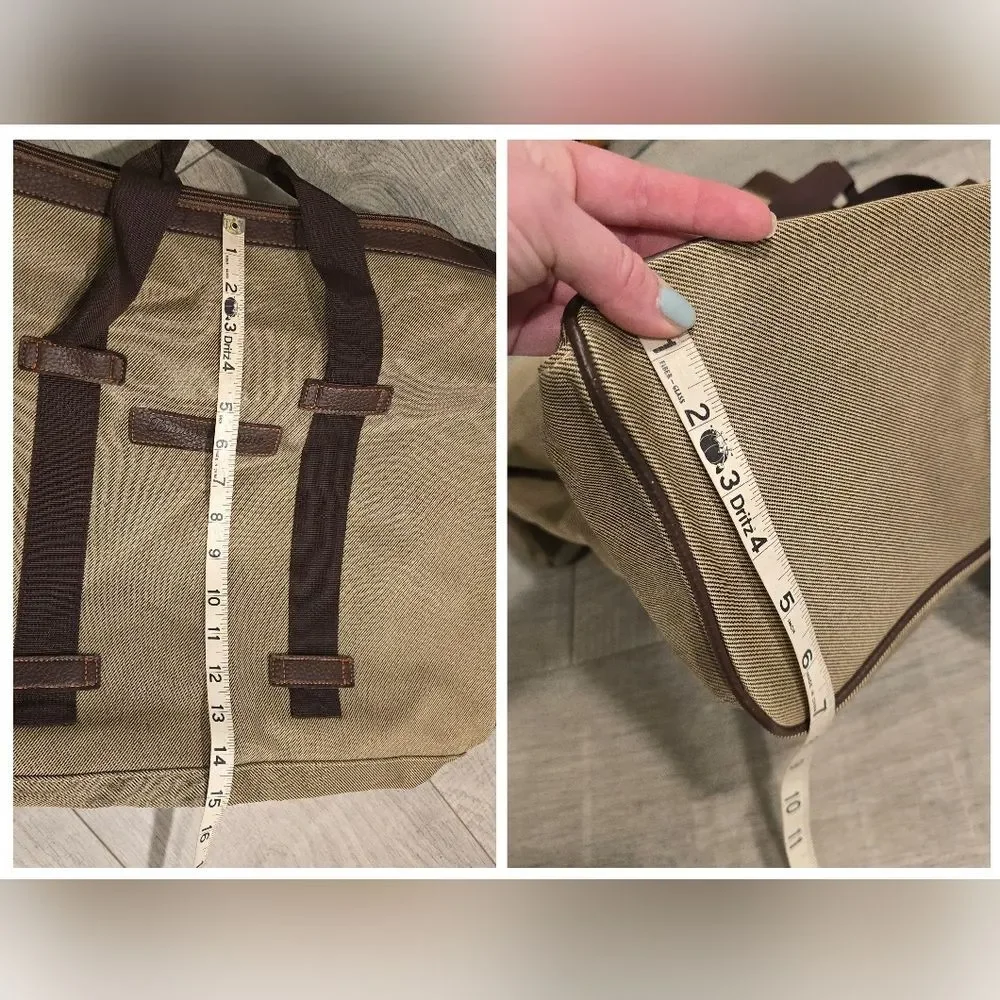 NWOT Tommy Bahama Khaki Twill Weekender Duffle Bag
